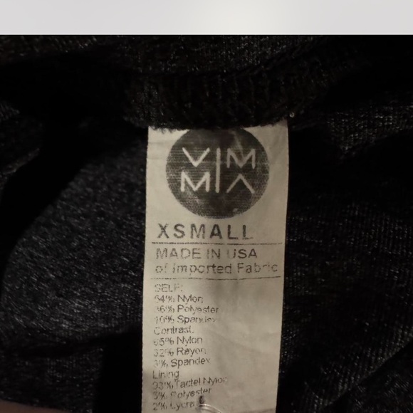 Vimmia Charcoal and Black Active Leggings with Lace detail - Picture 5 of 5